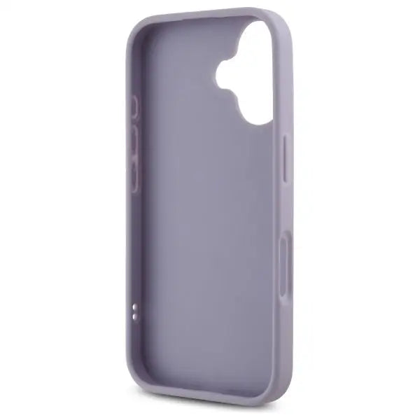 Guess Quilted Metal Logo case for iPhone 16 - light purple - Cell phone cases and covers<<<HurtelXML