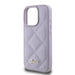 Guess Quilted Metal Logo case for iPhone 16 Pro - light purple - Cell phone cases and covers<<<HurtelXML