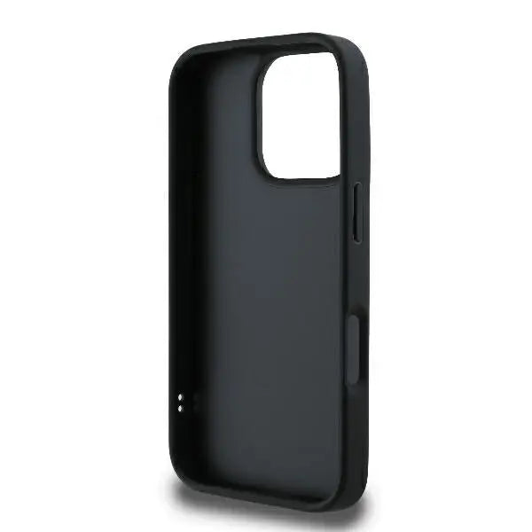 Guess Quilted Metal Logo Case for iPhone 16 Pro Max - Black - Cell phone cases and covers<<<HurtelXML