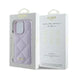 Guess Quilted Metal Logo case for iPhone 16 Pro Max - light purple - Cell phone cases and covers<<<HurtelXML