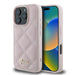 Guess Quilted Metal Logo iPhone 16 Pro Max Case - Pink - Cell phone cases and covers<<<HurtelXML