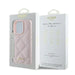 Guess Quilted Metal Logo iPhone 16 Pro Max Case - Pink - Cell phone cases and covers<<<HurtelXML