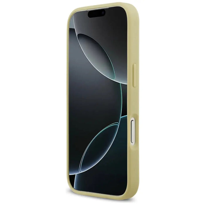 Guess Rhinestone Triangle Logo iPhone 17 Pro Case - Gold - Cell phone cases and covers<<<HurtelXML
