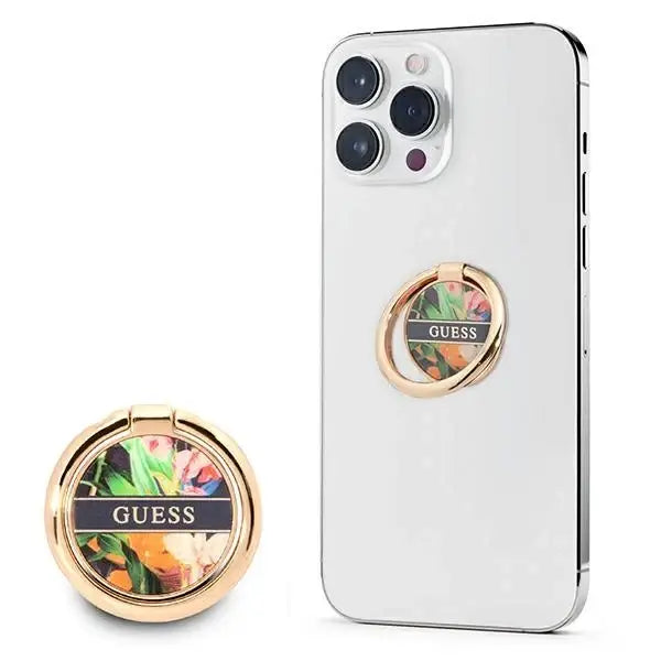 Guess Ring stand GURSHHFLB niebieski/ blue Flower - Other cell phone equipment<<<HurtelXML