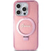 Guess Ring Stand Script Glitter MagSafe case for iPhone 15 Pro Max - pink - Cell phone cases and covers<<<HurtelXML
