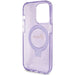 Guess Ring Stand Script Glitter MagSafe case for iPhone 15 Pro Max - purple - Cell phone cases and covers<<<HurtelXML