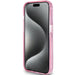 Guess Ring Stand Script Glitter MagSafe case for iPhone 15 Pro Max - pink - Cell phone cases and covers<<<HurtelXML