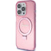Guess Ring Stand Script Glitter MagSafe case for iPhone 15 Pro Max - pink - Cell phone cases and covers<<<HurtelXML