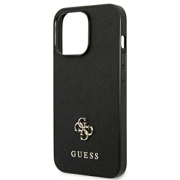 Guess Saffiano 4G Small Metal Logo case for iPhone 13 Pro / 13 6.1’’ - black - Cell phone cases and covers<<<HurtelXML