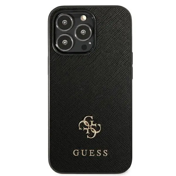 Guess Saffiano 4G Small Metal Logo case for iPhone 13 Pro / 13 6.1’’ - black - Cell phone cases and covers<<<HurtelXML