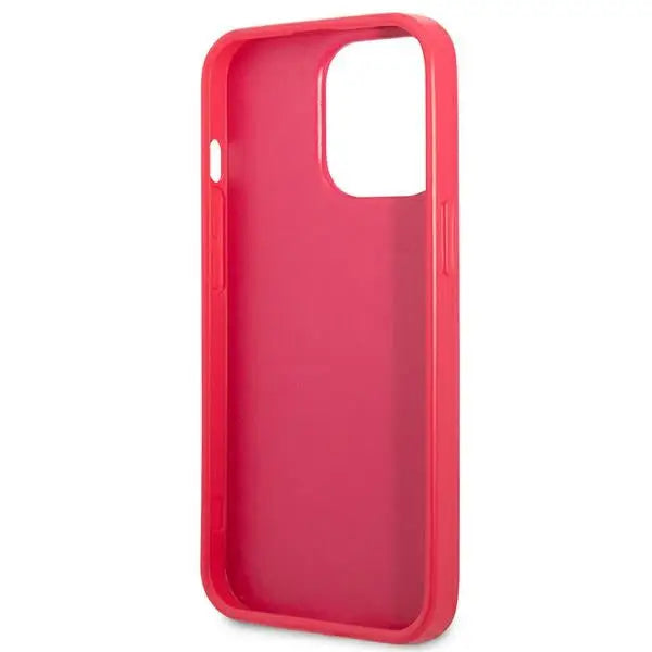 Guess Saffiano 4G Small Metal Logo case for iPhone 13 Pro / 13 - pink - Cell phone cases and covers<<<HurtelXML