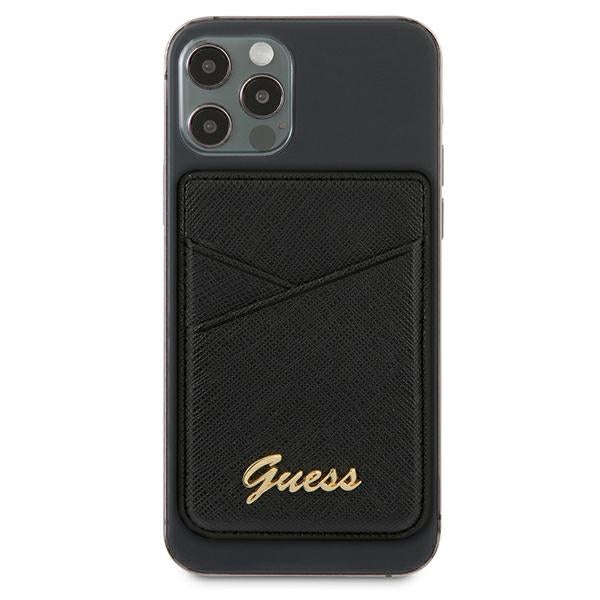 Guess Saffiano MagSafe Wallet - Black - Cell phone cases and covers<<<HurtelXML