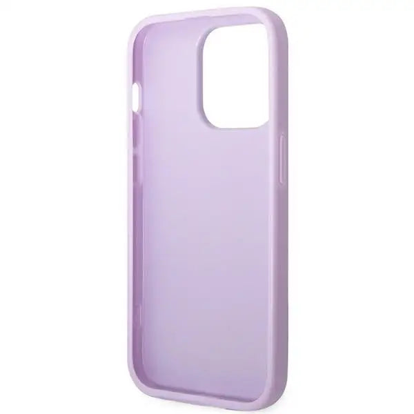 Guess Saffiano Strap Case for iPhone 14 Pro - Purple - Cell phone cases and covers<<<HurtelXML