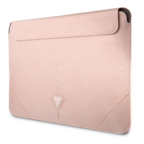 Guess Saffiano Triangle Logo case for a 14’’ laptop - pink - Laptop bags<<<HurtelXML