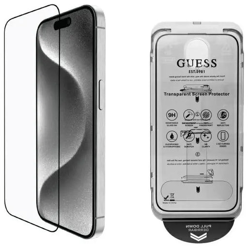 Guess Screen Protector 2.5D Outline tempered glass for iPhone 16 Pro - Cell phone tempered glass<<<HurtelXML