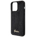 Guess Sequin Script Metal case for iPhone 15 Pro - black - Cell phone cases and covers<<<HurtelXML