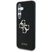 Guess Silicone Big 4G Logo Bottom Script case for Samsung Galaxy S25 - black - Cell phone cases and covers<<<HurtelXML