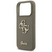 Guess Silicone Big 4G Script Case for iPhone 17 Pro - Brown - Cell phone cases and covers<<<HurtelXML