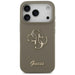 Guess Silicone Big 4G Script Case for iPhone 17 Pro - Brown - Cell phone cases and covers<<<HurtelXML