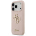 Guess Silicone Big 4G Script Case for iPhone 17 Pro - Pink - Cell phone cases and covers<<<HurtelXML