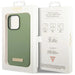 Guess Silicone Logo Plate MagSafe case for iPhone 14 Pro Max - green - Cell phone cases and covers<<<HurtelXML