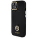 Guess Silicone Logo Strass 4G Case for iPhone 15 - Black - Cell phone cases and covers<<<HurtelXML