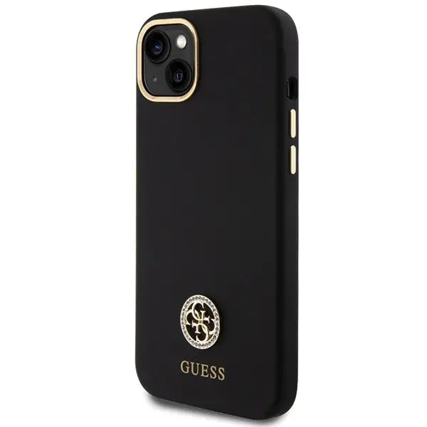 Guess Silicone Logo Strass 4G Case for iPhone 15 Plus / 14 Plus 6.7’’ - Black - Cell phone cases and covers<<<HurtelXML