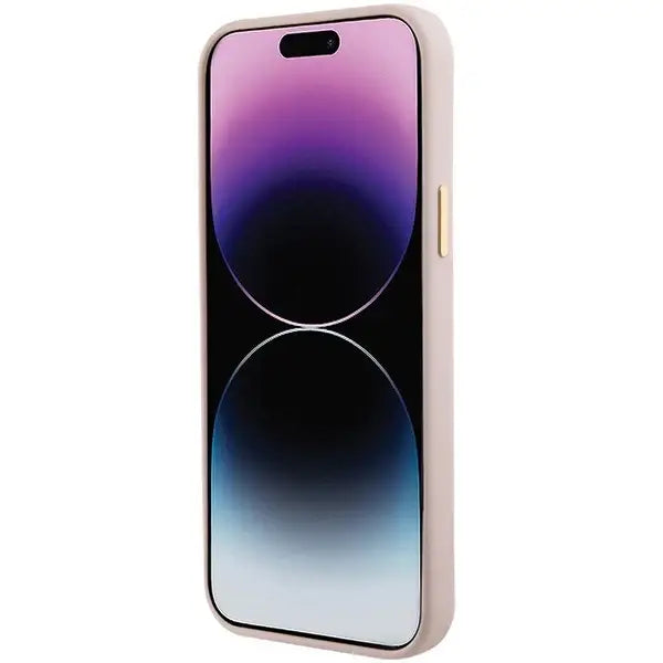 Guess Silicone Logo Strass 4G Case for iPhone 15 Plus / 14 Plus - Light Pink - Cell phone cases and covers<<<HurtelXML