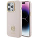 Guess Silicone Logo Strass 4G case for iPhone 15 Pro - light pink - Cell phone cases and covers<<<HurtelXML