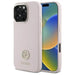 Guess Silicone Logo Strass 4G case for iPhone 16 Pro Max - light pink - Cell phone cases and covers<<<HurtelXML