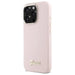 Guess Silicone Script Metal Logo & Frame iPhone 16 Pro Case - Pink - Cell phone cases and covers<<<HurtelXML