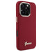 Guess Silicone Script Metal Logo iPhone 16 Pro Case - Pink - Cell phone cases and covers<<<HurtelXML