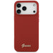 Guess Silicone Script Metal Logo MagSafe Case for iPhone 17 Pro Max - Red - Cell phone cases and covers<<<HurtelXML