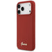 Guess Silicone Script Metal Logo MagSafe Case for iPhone 17 Pro Max - Red - Cell phone cases and covers<<<HurtelXML