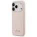 Guess Silicone Script Metal Logo MagSafe Case for iPhone 17 Pro - Pink - Cell phone cases and covers<<<HurtelXML