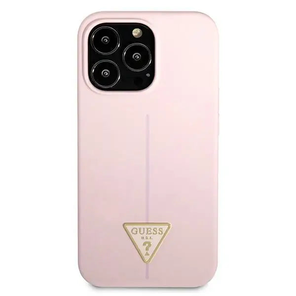 Guess Silicone Triangle Case for iPhone 13 Pro / 13 6.1’’ - Purple - Cell phone cases and covers<<<HurtelXML
