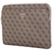 Guess Sleeve 4G Zipper Pocket Triangle Logo 14’’ Laptop Bag - Brown - Laptop bags<<<HurtelXML