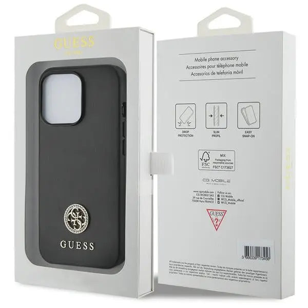 Guess Strass Metal Logo iPhone 13 Pro 6.1’’ Case - Black - Cell phone cases and covers<<<HurtelXML