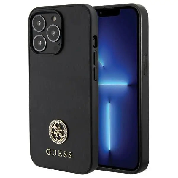 Guess Strass Metal Logo iPhone 13 Pro 6.1’’ Case - Black - Cell phone cases and covers<<<HurtelXML