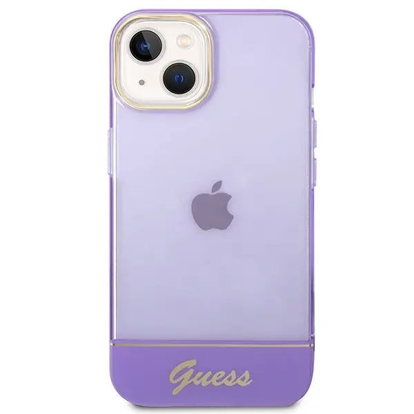 Guess Translucent iPhone 14 6.1’’ Case - Purple - Cell phone cases and covers<<<HurtelXML