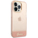 Guess Translucent iPhone 14 Pro Max 6.7’’ Case - Pink - Cell phone cases and covers<<<HurtelXML