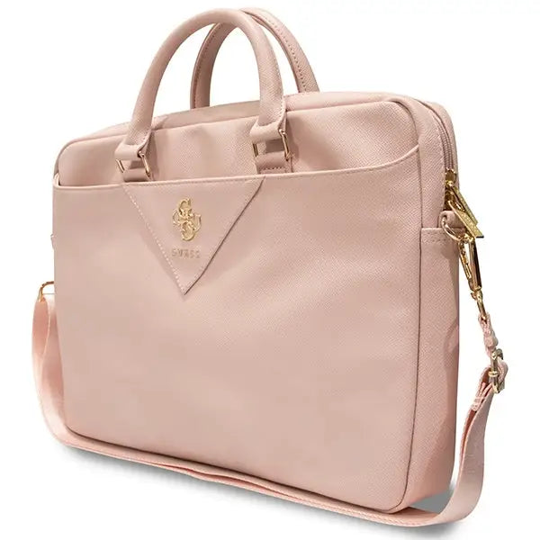Guess Triangle 4G bag for a 16’’ laptop - pink - Laptop bags<<<HurtelXML