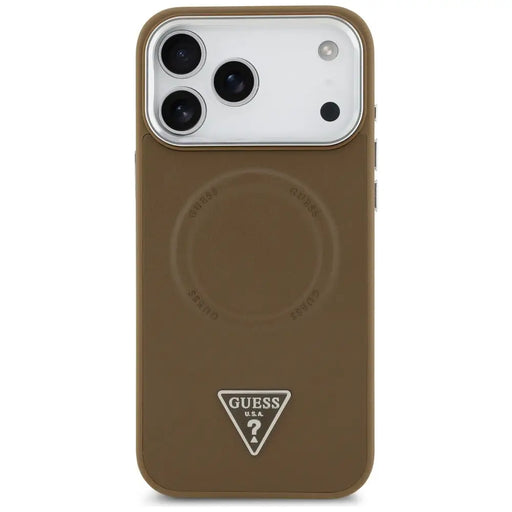 Guess Triangle Logo MagSafe case for iPhone 17 Pro Max - brown - Cell phone cases and covers<<<HurtelXML