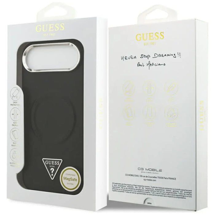 Guess Triangle Logo MagSafe Case for iPhone Air - Black - Cell phone cases and covers<<<HurtelXML