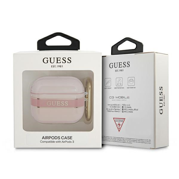 Guess GUA3HHTSP AirPods 3 cover pink/pink Strap Collection