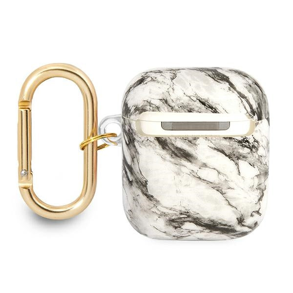 Guess GUA2HCHMAG AirPods cover grey/grey Marble Strap Collection