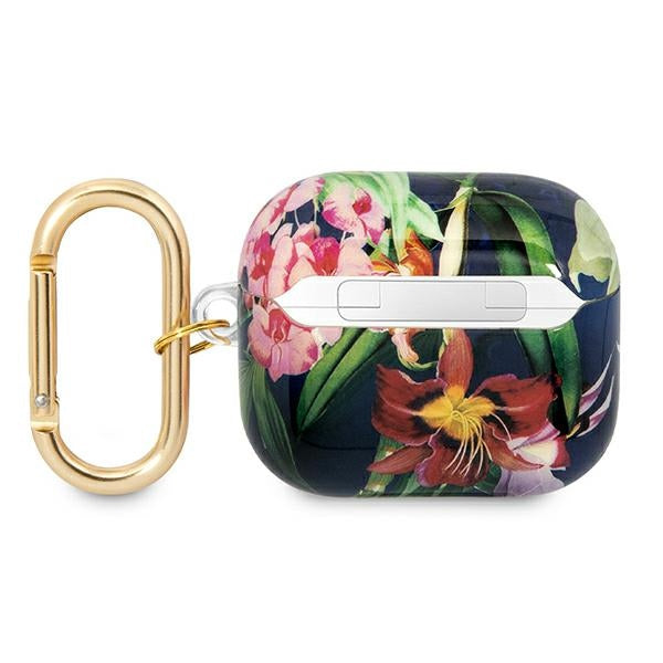 Guess GUA3HHFLB AirPods 3 cover blue/blue Flower Strap Collection