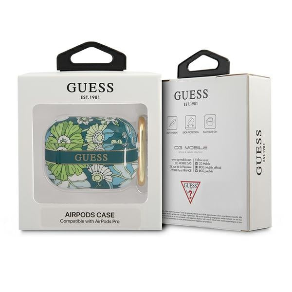 Guess GUAPHHFLN AirPods Pro cover green/green Flower Strap Collection