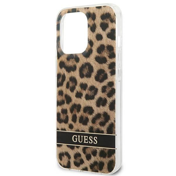 Guess GUHCP13LHSLEOW iPhone 13 Pro / 13 6.1&quot; brown/brown hardcase Leopard