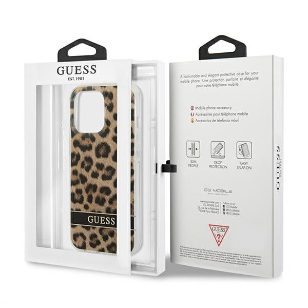 Guess GUHCP13LHSLEOW iPhone 13 Pro / 13 6.1&quot; brown/brown hardcase Leopard